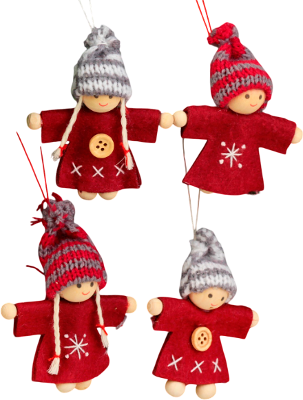 Елочная игрушка Лесная мастерская С пуговками / 4351552 - фото