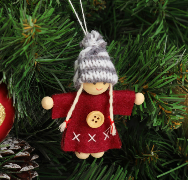 Елочная игрушка Лесная мастерская С пуговками / 4351552