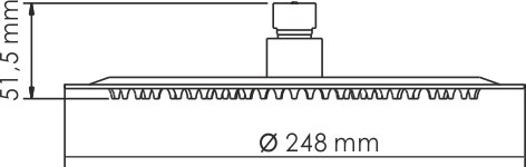 Лейка верхнего душа Wasserkraft A121