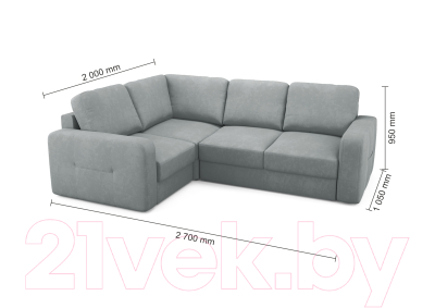 Диван угловой Mio Tesoro Aurora компл.2 левый