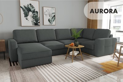 Диван П-образный Mio Tesoro Aurora компл.3 левый