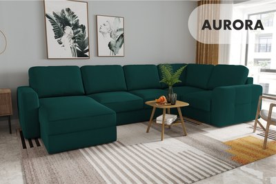 Диван П-образный Mio Tesoro Aurora компл.3 левый