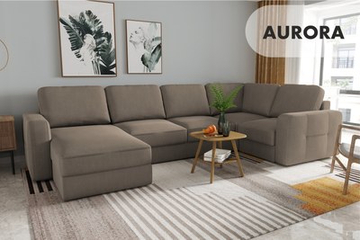 Диван П-образный Mio Tesoro Aurora компл.3 левый