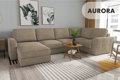 Диван П-образный Mio Tesoro Aurora компл.3 левый