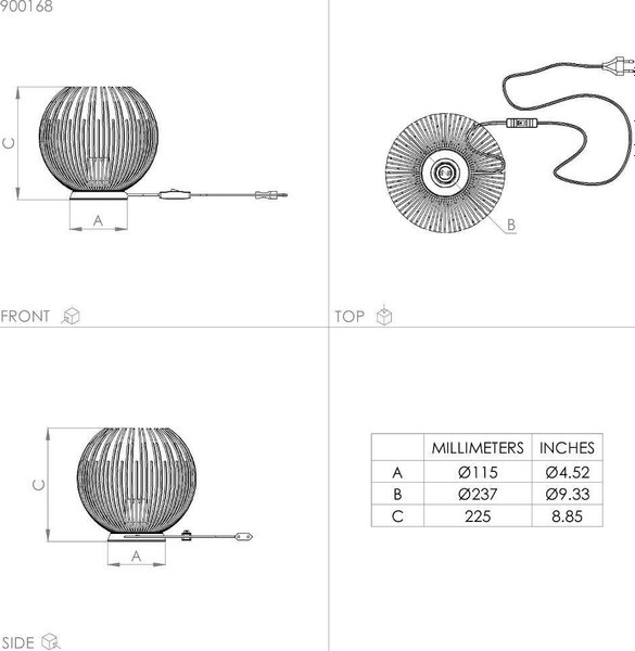 Прикроватная лампа Eglo Venezuela 900168