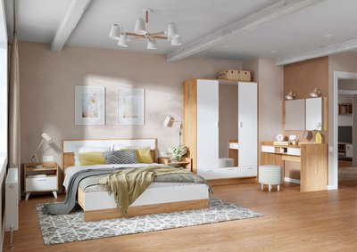 Двуспальная кровать Стендмебель Ирис КР-02 160x200