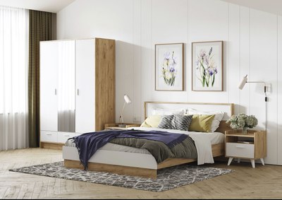 Двуспальная кровать Стендмебель Ирис КР-02 160x200