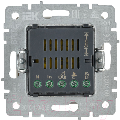 Кнопка звонка IEK Brite BR-V14-2-10-K01