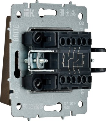 Выключатель IEK Brite BR-V20-2-10-K45