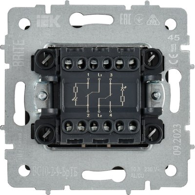 Выключатель IEK Brite BR-V20-2-10-K45