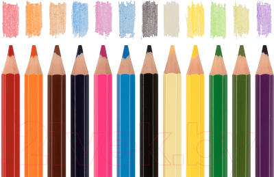 Набор цветных карандашей Каляка-Маляка Джамбо / КПДСКМ12