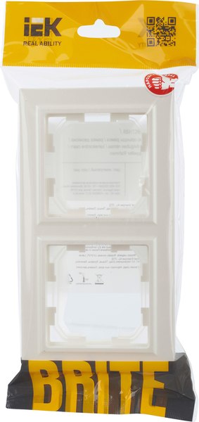 Рамка для выключателей и розеток IEK Brite BR-M22-44-K36