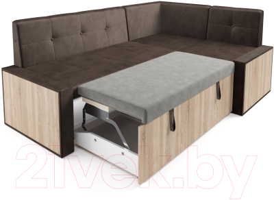 Уголок кухонный мягкий Mebel-Ars Таллин 211x83x141