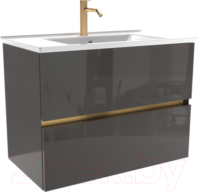 Тумба с умывальником ЗОВ Софи 80 / S80MWFMLGVG-ID80 - фото