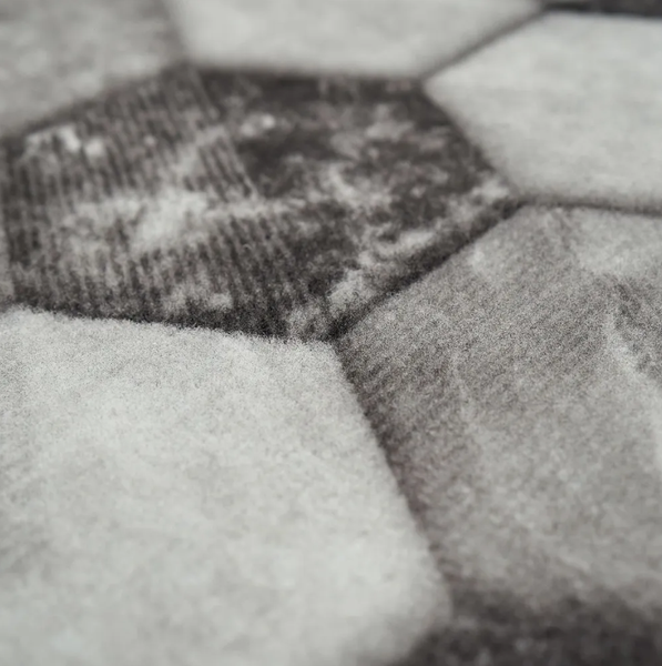 Коврик Shahintex Icarpet Print антискользящий 128 Соты Мрамор 50x80 / 826674