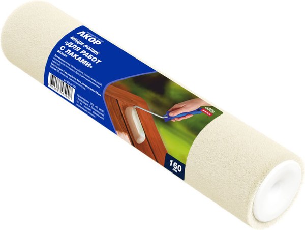 Ролик малярный Акор Для работ с лаками 160мм