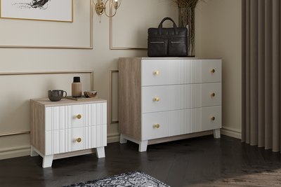 Комод Bravo Мебель Ланзетти Жемчуг 3ящ
