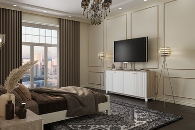 Тумба Bravo Мебель Ланзетти Жемчуг 4 двери