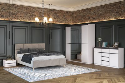 Шкаф Bravo Мебель Тиана ШР-3 Без зеркала