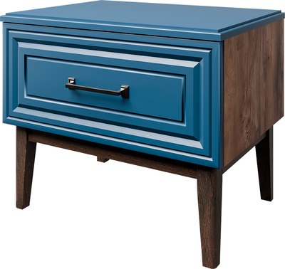 Прикроватная тумба Bravo Мебель Горция (таксус/лак сапфировый) - фото