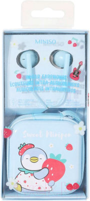 Наушники Miniso Mini Family Strawberry Stage Collection Type-C / 0822 - фото