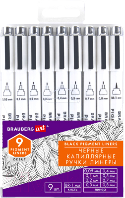 Набор капиллярных ручек Brauberg Art Debut / 143944 - фото