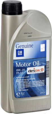 Моторное масло GM Opel DEXOS D 0W20 FS LL / 93160357 - фото