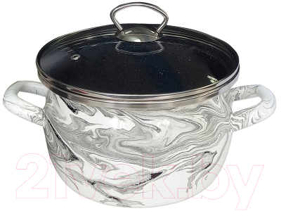 Кастрюля Сантэкс Шейк Серый гранит 1-2430111 - фото