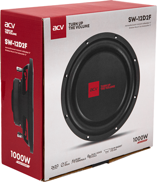 Головка сабвуфера ACV SW-12D2F