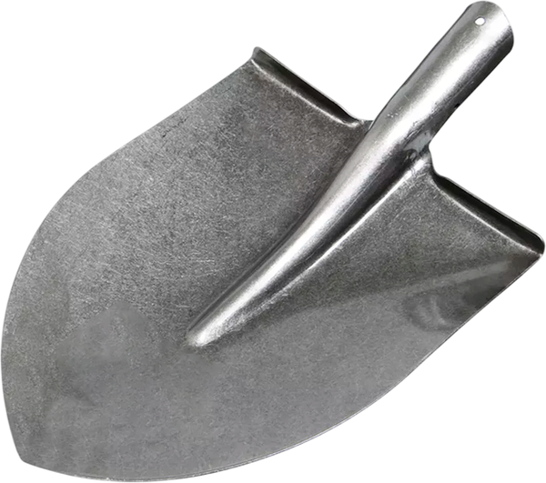 Лопата No Brand Копальная остроконечная с пазами - фото