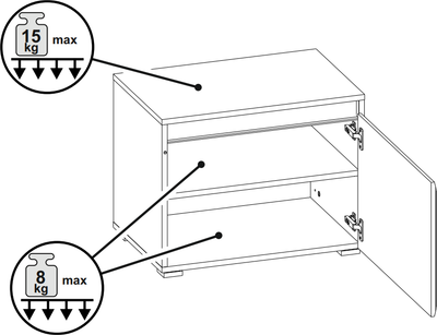Тумба в прихожую Mobi Сидней 16.129