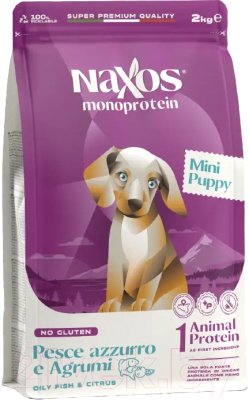 Сухой корм для собак Adragna Naxos Mini Puppy Рыба с Цитрусом - фото