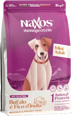 Сухой корм для собак Adragna Naxos Mini Adult Буйвол с Опунцией - фото