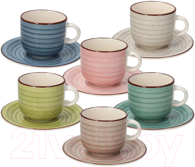 Набор для чая/кофе Tognana Louise Urban Pastel / LS18502M228 - фото