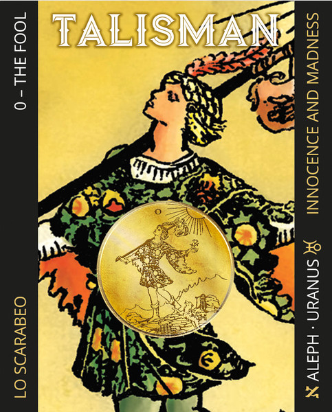 Монета сувенирная Lo Scarabeo Tarot Talisman - 0. The Fool / TTC00 - фото
