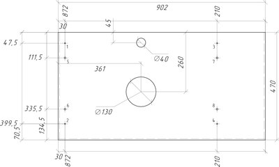 Столешница для ванной Grossman Лофт 90 / 509002