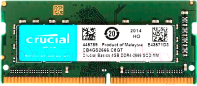 Оперативная память DDR4 Crucial CB4GS2666 - фото