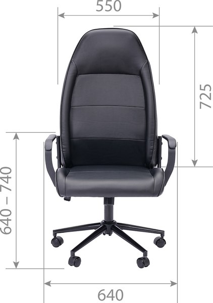 Кресло офисное Chairman CH941 (экокожа черный)