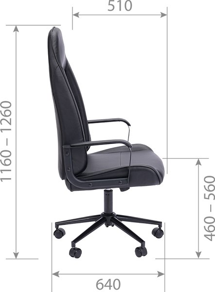 Кресло офисное Chairman CH941 (экокожа черный)