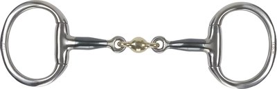 Трензель для лошади Shires Blue Sweet восьмерка с D-образными кольцами / 6362/BLUE/SWT/4.5 - фото