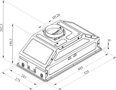 Вытяжка скрытая Zigmund & Shtain K 356.51 W