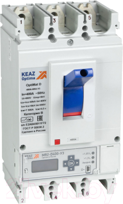 Выключатель автоматический КЭАЗ OptiMat D400N-MR2-У3 / 249225 - фото