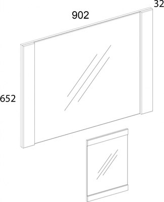 Зеркало Anrex Doorset 90