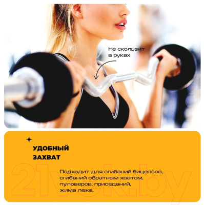 Гриф для штанги Proiron EZ-образный / ГР112025Е