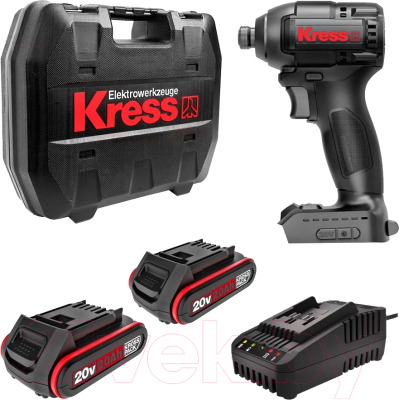 Аккумуляторный шуруповерт Kress KU280.3 - фото