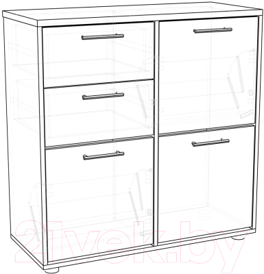 Секция в прихожую Премиум ПР-7 Модуль 10