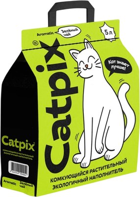 Наполнитель для туалета Catpix Зеленый чай - фото