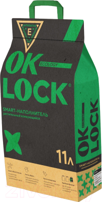 Наполнитель для туалета Ok-Lock Натуральный комкующийся - фото