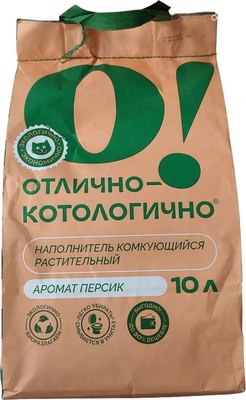 Наполнитель для туалета О!Отлично-котологично Персик комкующийся