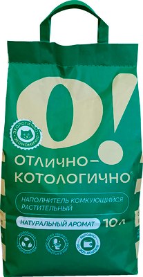 Наполнитель для туалета О!Отлично-котологично Натуральный комкующийся - фото